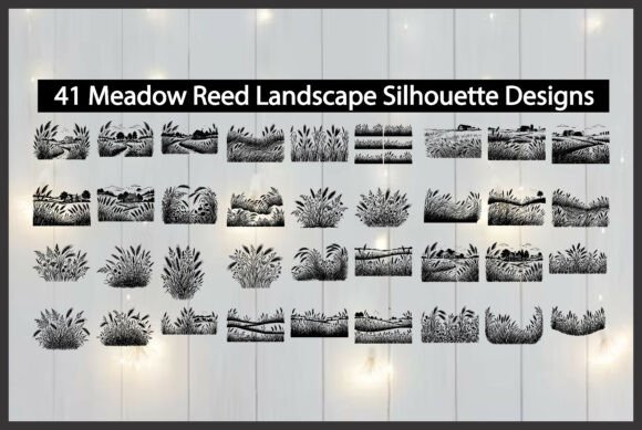 41 Meadow Reed Landscape: A Versatile Graphic Design Freebie