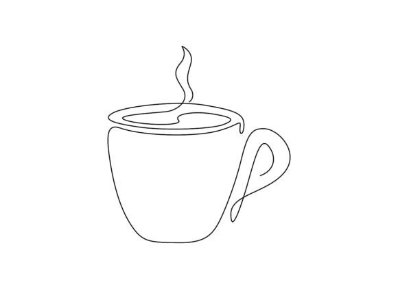 Coffee Cup One Line Art Vector SVG: A Freebie for Stronger Branding and Packaging