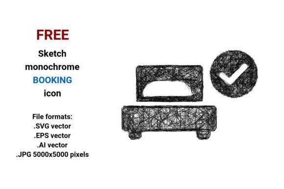 FREE Sketch Booking Icon: A Versatile Graphic Design Asset for Creative Projects