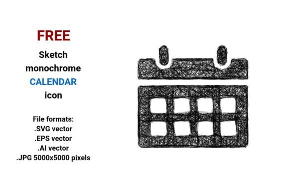 FREE Sketch Calendar Icon Review: Practical for Embroidery Projects