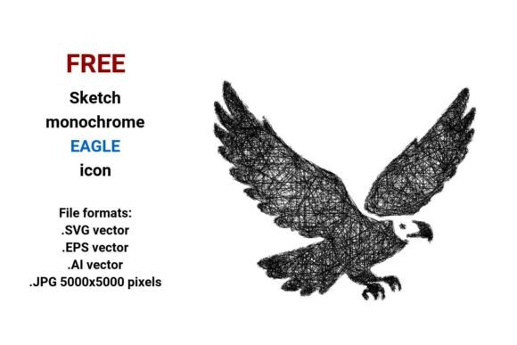 FREE Sketch Eagle Icon: A Powerful Graphic Design Asset for Branding and Marketing