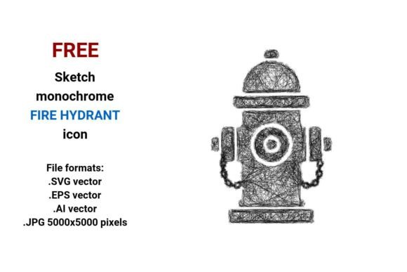 FREE Sketch Fire Hydrant Icon: A Versatile Design Asset for Branding and Marketing