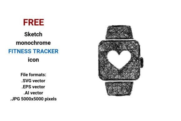 FREE Sketch Fitness Tracker Icon: A Versatile Design Asset for Creative Projects