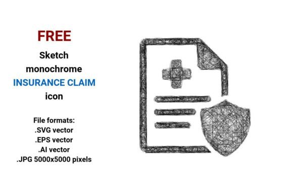 FREE Sketch Insurance Claim Icon for Modern Web and Editorial Design