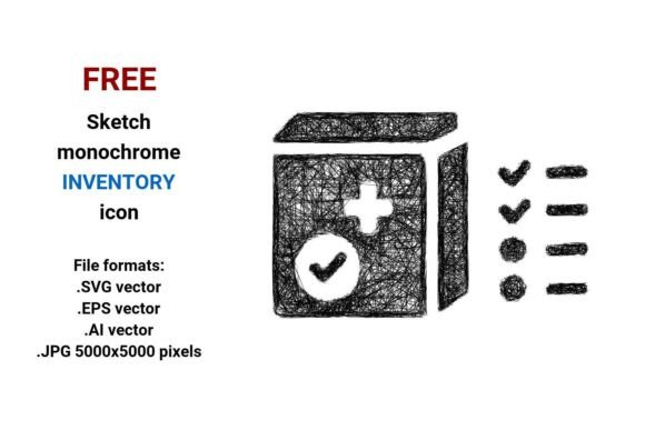 FREE Sketch Inventory Icon: A Versatile Graphic Design Asset for Content Creators