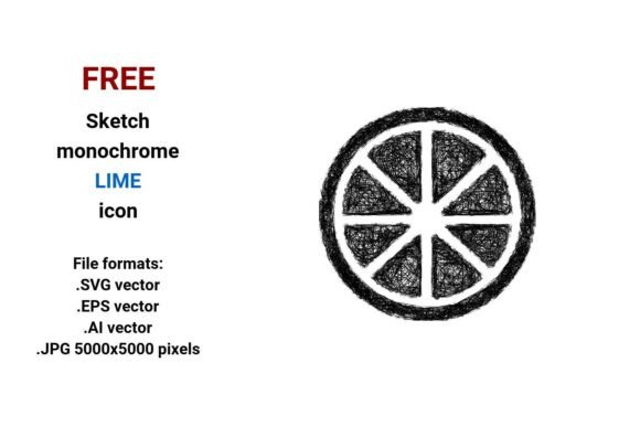 FREE Sketch Lime Icon for Marketing and Branding Projects