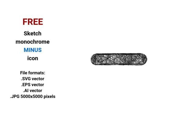 FREE Sketch Minus Icon: A Simple Graphic Design Asset for Stronger Branding