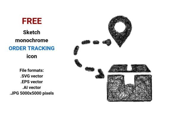 FREE Sketch Order Tracking Icon for Small Business Branding and Graphics