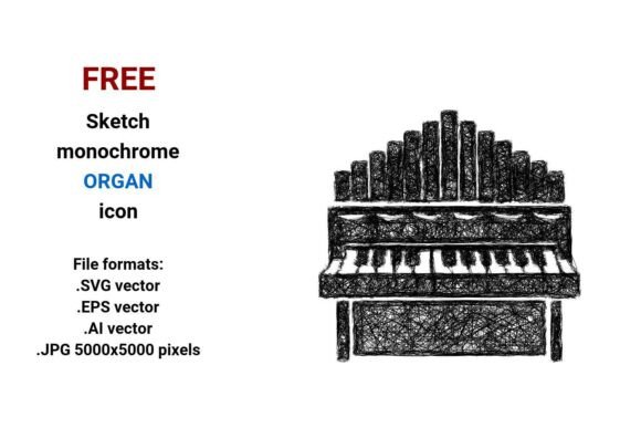 FREE Sketch Organ Icon: A Versatile Graphic Design Asset for Content Creators