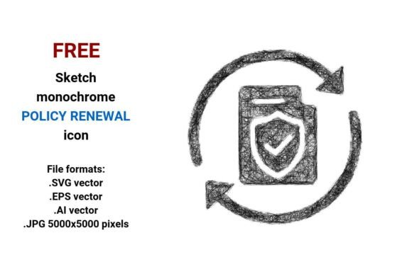FREE Sketch Policy Renewal Icon: A Practical Design Freebie for Modern Projects