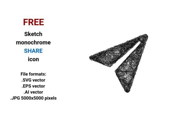 FREE Sketch Share Icon: A Versatile Graphic Design Asset for Marketers and Brand Creators