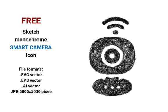 FREE Sketch Smart Camera Icon: A Practical Graphic Design Asset for Small Business Branding