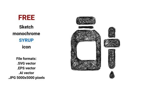 FREE Sketch Syrup Icon for Small Business Branding and Design
