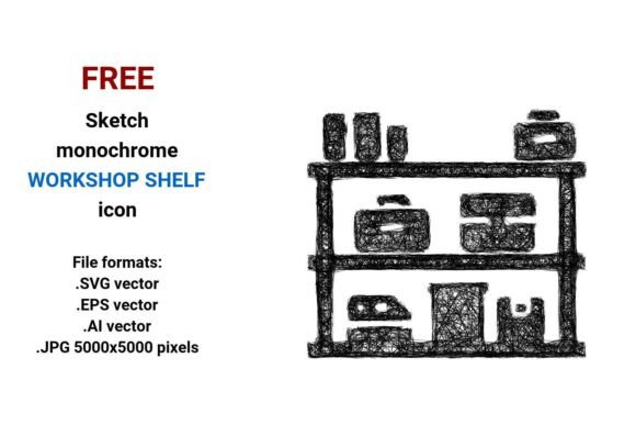 FREE Sketch Workshop Shelf Icon for Graphics and Freebies