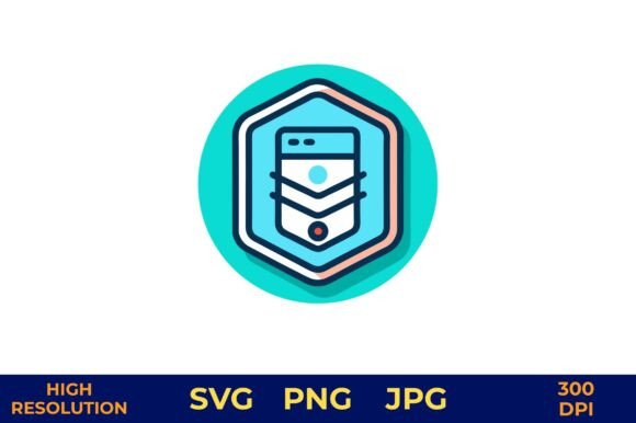 Modern Hexagonal Smart Object Icon – A Graphics Freebie for Crafters